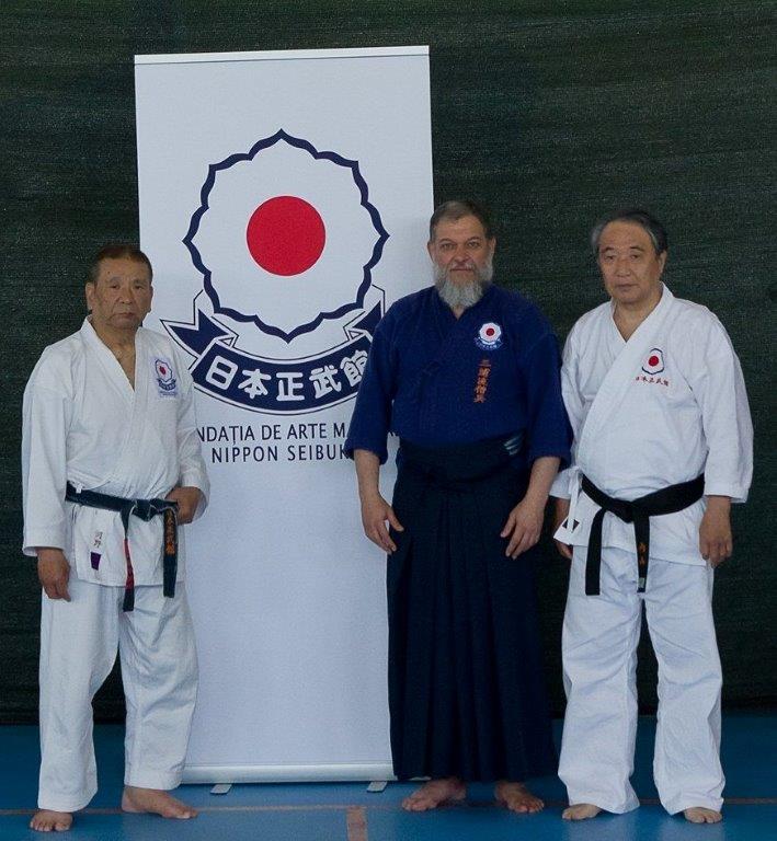 Kancho Yasuo Kawano, Hanshi José Miguel Martinez Barrera, Hanshi Uchyama Koji
