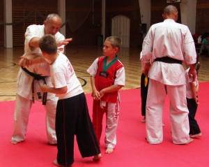 Shihan Gyarmati Imre V.DAN kyokushin karate edzése